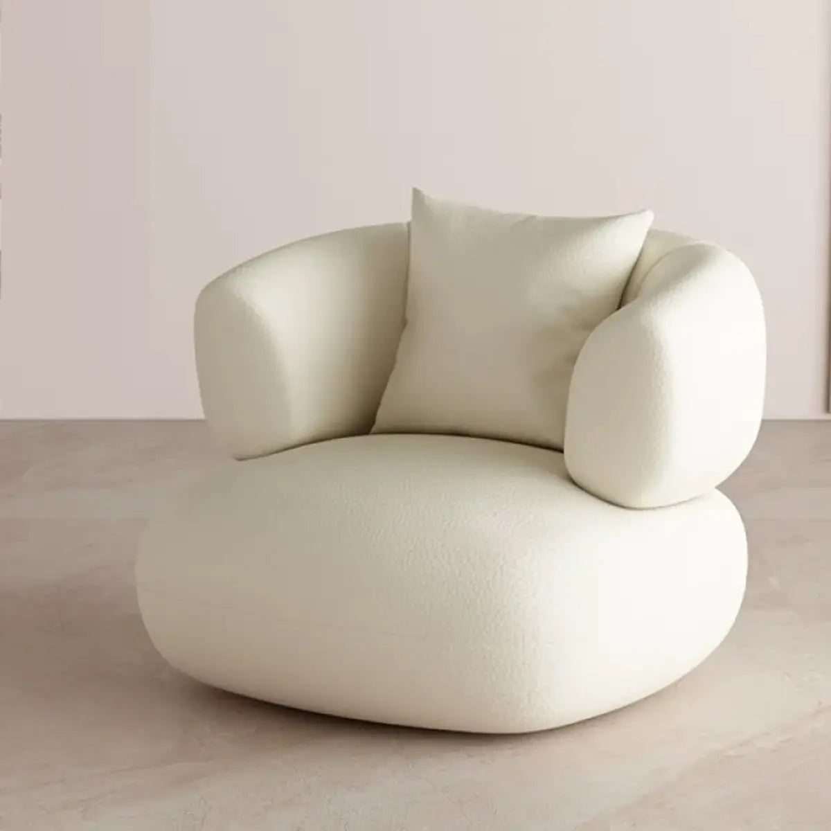 White Scratch Resistant Faux Leather Tight Back Sofa Image - 9