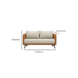 White Scratch Resistant Leather Upholstered Back Sofa Image - 25