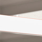White Short Metal Baker's Rack with Microwave Shelf Image - 3