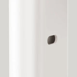 White Short Metal Baker's Rack with Microwave Shelf Image - 8
