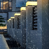 White Simple Rectangular Glass Outdoor Table lamp Image - 20