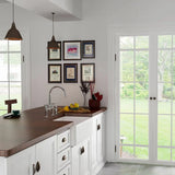 White Sound Dampening Rectangular Quartz Apron Sink Image - 13
