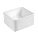 White Sound Dampening Rectangular Quartz Apron Sink Image - 6