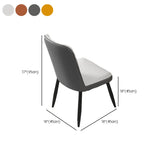 White Square Dining Table Set with Upholstered Chairs #size