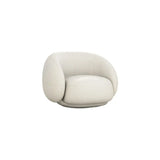 White Stain Resistant Sherpa Tight Back Curved Sofa Image - 10