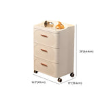 White Tip Resistant Drawers Storage Narrow Nightstand Image - 16