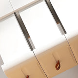 White Tip Resistant Kids Nightstand with Drawers Image - 6