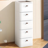 White Tip Resistant Kids Nightstand with Drawers Image - 7