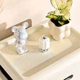 White Tip Resistant Kids Nightstand with Leg and Drawer Image - 14