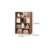White Trendy Vertical Wooden Storage Tall Bookcases #size