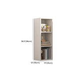 White Trendy Wooden Closed Back Short Storage Bookcase Image - 61