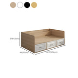 White Twin Wood Storage Bed with Drawers and Shelves Image - 15