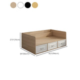 White Twin Wood Storage Bed with Drawers and Shelves Image - 20
