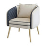 White Water Resistant Leather Sloped Arms 2 Seats Sofa Image - 7