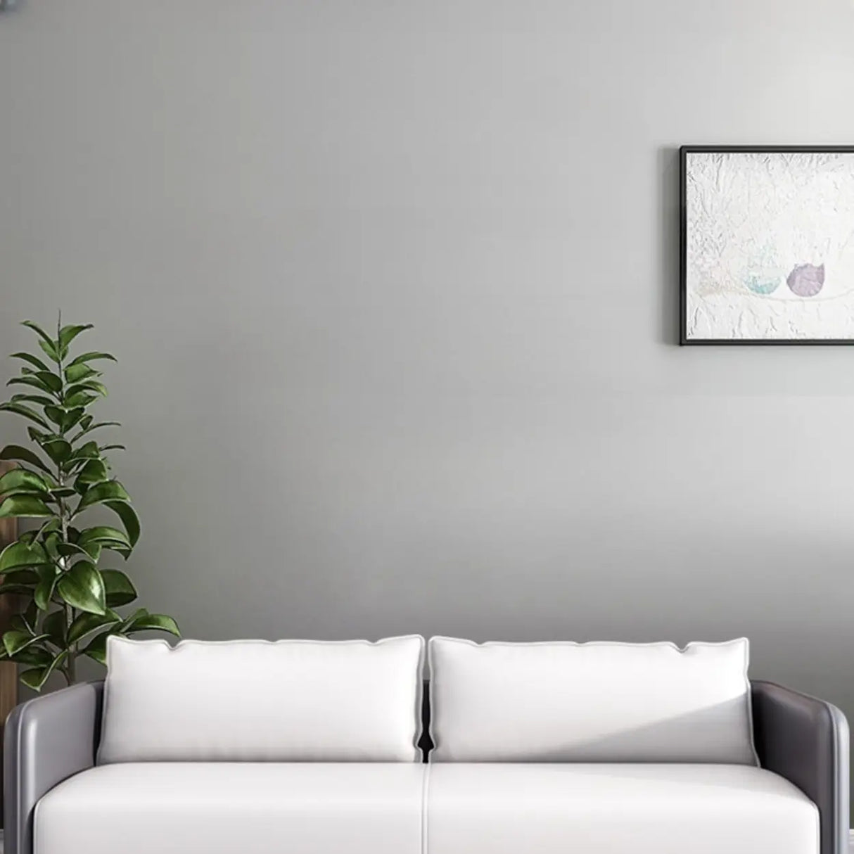 White Waterproof Leather Removable Cushions Sofa Set Image - 14