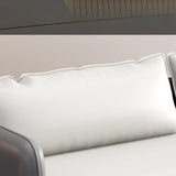 White Waterproof Leather Removable Cushions Sofa Set Image - 19