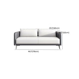 White Waterproof Leather Removable Cushions Sofa Set Image - 22