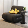 White Waterproof Sponge Upholstered Rocking Chair Image - 3