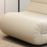 White Waterproof Sponge Upholstered Rocking Chair Image - 8