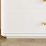 White Waterproof Wood Soft Close Drawers Accent Chests Image - 12