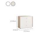 White Waterproof Wood Soft Close Drawers Accent Chests #size