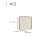 White Waterproof Wood Soft Close Drawers Accent Chests Image - 17