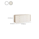 White Waterproof Wood Soft Close Drawers Accent Chests Image - 18