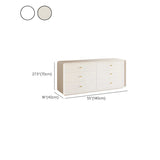 White Waterproof Wood Soft Close Drawers Accent Chests Image - 19