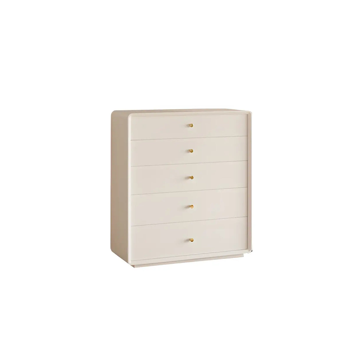 White Waterproof Wood Soft Close Drawers Accent Chests Image - 5