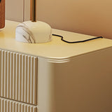 White Wood Shelves Cabinet Drawers Rectangle TV Stand Image - 12