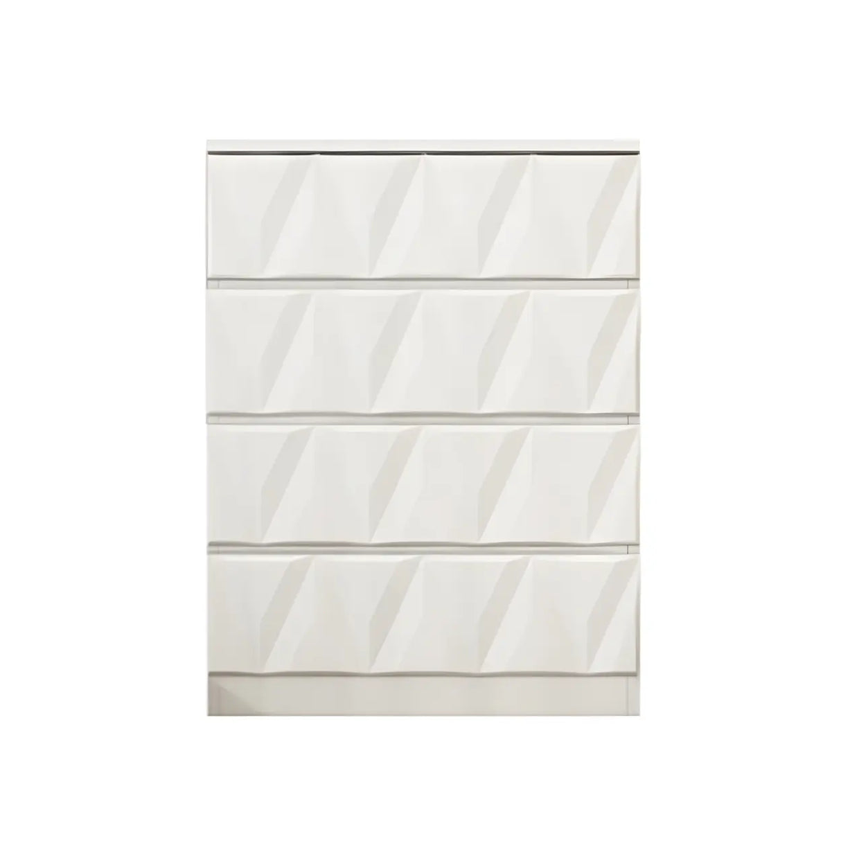 White Wood Soft-Close Drawers Dresser Chest Image - 10