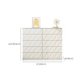 White Wood Soft-Close Drawers Dresser Chest Image - 22