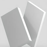 White Wooden Computer Multi-personal Desk with Hunch Image - 8