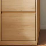 White Wooden Rectangular Single Desk with Drawers Image - 12