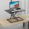 White Wooden Small Adjustable Standing Desk Converter Image - 14