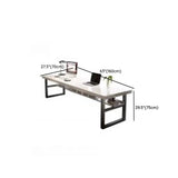 White Wooden Writing Desk with Drawers and Shelves Image - 23