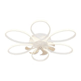 Fashion Flower Recessed Ceiling Fan with LED Light Image - 5