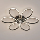 Fashion Flower Recessed Ceiling Fan with LED Light Image - 6