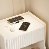 Wood Cabinets Storage Nightstand with Legs and Shelves Image - 20