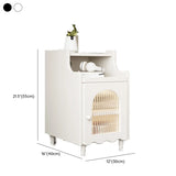 Wood Cabinets Storage Nightstand with Legs and Shelves #size