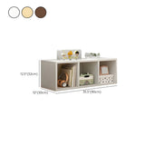 Wood Closed Back Horizontal Compact Storage Bookcase Image - 22