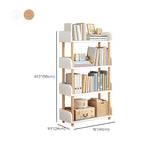 Wood Etagere Vertical Open Back Casual Display Bookcase Image - 37