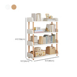 Wood Etagere Vertical Open Back Casual Display Bookcase Image - 41