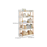 Wood Etagere Vertical Open Back Casual Display Bookcase Image - 44