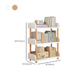 Wood Etagere Vertical Open Back Casual Display Bookcase Image - 46