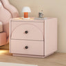 Wood Frame Faux Leather Countertop Kids Nightstand Image - 13