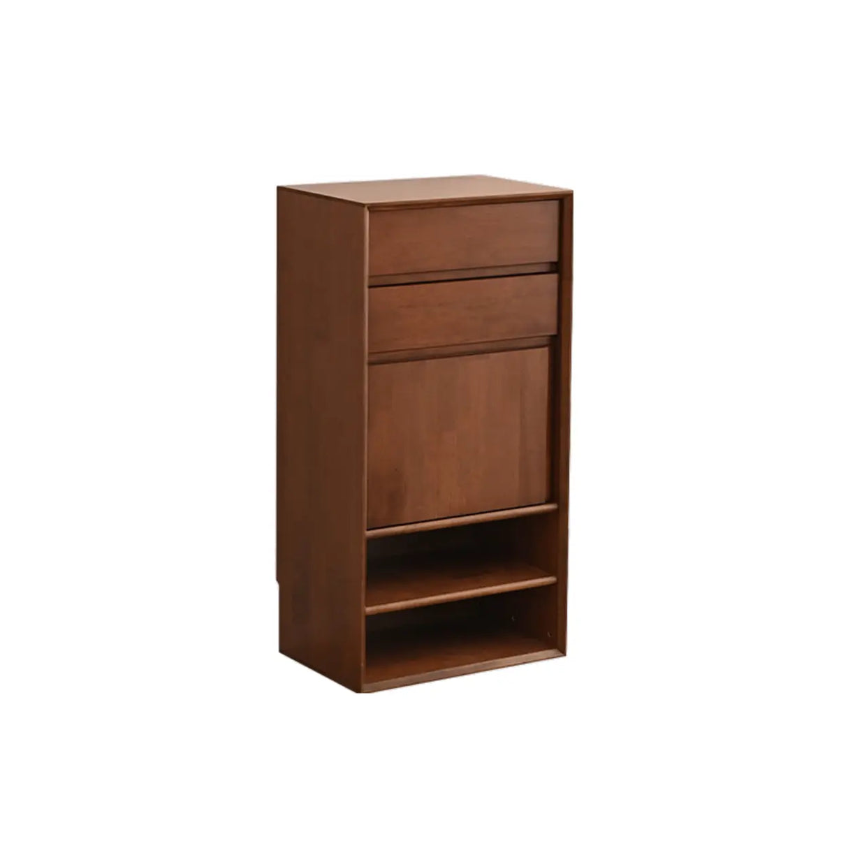 Wood Freestanding Black Cabinet Shoe Rack with Shelves Image - 11