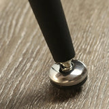 Wood Natural Finish Monitor Stand H-Shape Writing Desk Image - 9