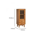 Wood Open Storage Narrow Kids Nightstand with Drawers Image - 23