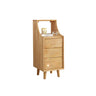 Wood Open Storage Narrow Kids Nightstand with Drawers Image - 7